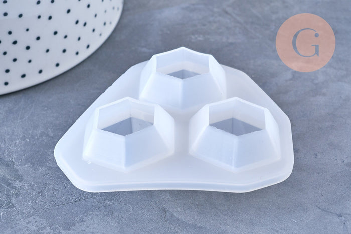 Moule pour fabrication diamant, un moule en silicone pour réaliser des bijoux avec inclusion en résine,74mm, x1 G5468