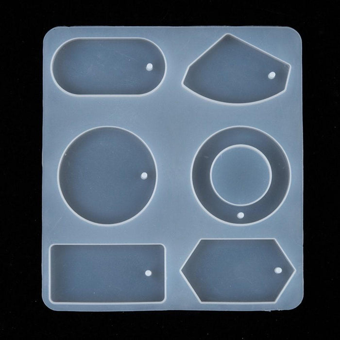 Moule pour fabrication grande boucles créoles résine, moule en silicone pour réaliser des bijoux avec inclusion en résine, x1 G4576