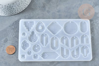 Moule pour fabrication pendentif résine 102x165mm, x1 (G7753)