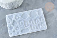 Moules En Silicone Pour Résine - Formes Cœur, étoile, Fleur (bijoux, Porte-clés, Boucles D'oreilles) - 8