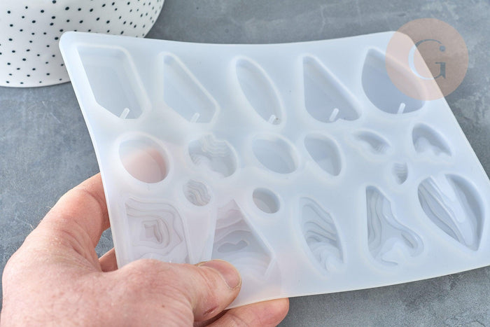 Moule pour fabrication pendentif résine 125x170mm, x1 (G8225)