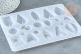 Moule pour fabrication pendentif résine 125x170mm, x1 (G8225)