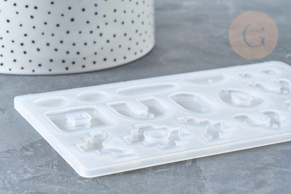 Moule pour fabrication pendentif résine 90x150mm, x1 (G7754)