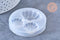 Moules Silicone coquillage 62mm résine UV ou époxy, x1 (G7269)