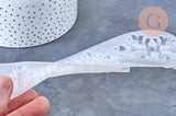 Moules en silicone 3 flocons de neige pour résine 230mm, x1 (G4973)