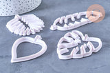 NPR-Moules en silicone feuilles, Moule patisserie, emporte-pièce en silicone pour cuisine gateau et loisirs créatifs,10.5cm, x4 G4138