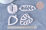 NPR-Moules en silicone feuilles, Moule patisserie, emporte-pièce en silicone pour cuisine gateau et loisirs créatifs,10.5cm, x4 G4138