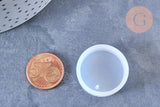 Moules en silicone pour création pendentif rond 25mm, x1 (G5792)