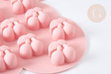 NPR-Moules en silicone rose CERISES 17.7cm, Moule pâtisserie en silicone bijoux avec inclusion en résine,x1 G7728