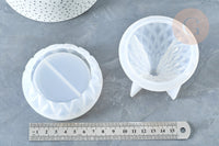 Moules pour fabrication boite résine jesmonite 88x21mm, moule création boites à bijoux avec inclusion , x1 G7988