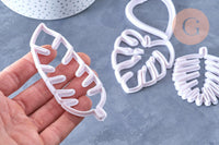 NPR-Moules en silicone feuilles, Moule patisserie, emporte-pièce en silicone pour cuisine gateau et loisirs créatifs,10.5cm, x4 G4138