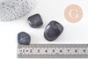 Obsidienne naturelle brut roulé, obsidienne niure, litotherapie,Chips obsidienne, x20gr (G0254)
