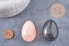 Oeuf en pierre Quartz rose Jaspe oeil tigre naturel Jade agate brut roulé,litotherapie, oeuf de décoration pierre naturel, x1 (G4806)