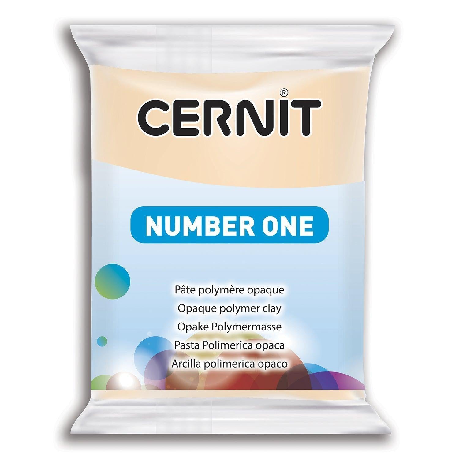 Pâte polymère Cernit Number one opaque - Rose beige x56g (G10422)