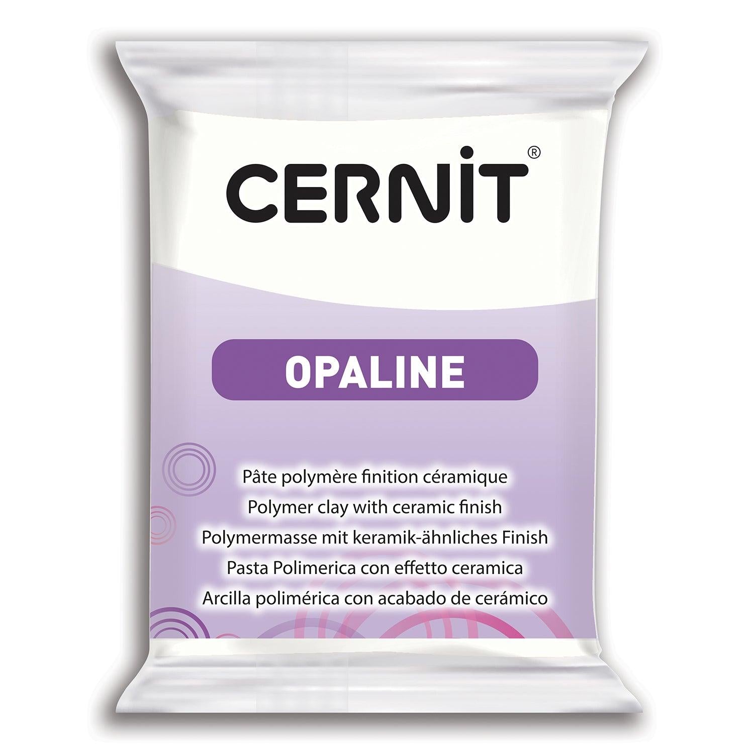 Pâte polymère Cernit OPALINE - Blanc x56g (G10450)