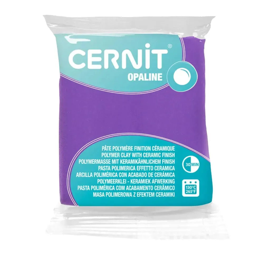 Pâte polymère Cernit OPALINE - Violet x56g (G10959)