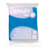 Pâte polymère Cernit PEARL - Bleu nacré x56g (G10462)