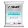 Pâte polymère Cernit TRANSLUCENT - Glitter Argent x56g (G10468)