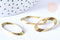 Pendentif Ovale laiton brut 28mm, fournitures bijoux laiton brut , x1 (G6512)
