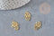 Pendentif acier dore main fatma,breloque doré, acier inoxydable doré, pendentif sans nickel,création bijoux, x1,G6028