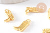 Pendentif botte de cow-boy zamac doré 18mm, x5 (G10387)