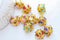 Pendentif cage pour bola harmonie doré émaillé 22mm, x1 (G3707)