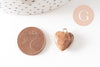 Pendentif coeur jaspe paysage facettes,pendentif bijoux, pendentif pierre,jaspe naturel, pendentif coeur,17mm,G2526