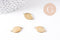 Pendentif connecteur ovale support cabochon 14x10mm acier 304 inoxydable IP, x2 (G10292)