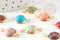 Pendentif connecteur pierres acier inoxydable doré 19mm x1 (G7286)