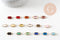 Pendentif connecteur rectangle doré cristal laiton doré 19mm, x1 (G6587)