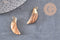 Pendentif corne jaspe paysage,jaspe marron, pendentif pierre, jaspe naturel, 26mm x1 (G1257)
