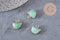 Pendentif demi-lune aventurine naturelle,création bijoux,13.5mm X1 (G2883)