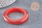 Pendentif donut agate orange teintée,agate naturelle,agate teintée,46-55mm, x1 (G3889)
