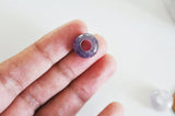 Pendentif donut améthyste naturelle 14mm, x2 (G3143)