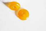 Pendentif donut jade jaune teinté 20mm,pendentif jade, pendentif pierre,jade naturel, jade vert,jade vert naturel, x1,G2463