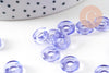 Pendentif donut verre violet 10mm, x10 (3.3g) (G3507)