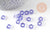 Pendentif donut verre violet 10mm, x10 (3.3g) (G3507)
