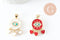 Pendentif doré oeil et coeur émail résine zircon, Pendentif pour femme en métal doré pour la création de bijoux,26.5mm, x1 (G3577)