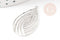 Pendentif estampe filigrane goutte acier inoxydable 304 argent texturé 32x18mm, Pendentif très fin et léger x2 (G4113)