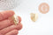 Pendentif feuille laiton, breloque laiton brut, bijou laiton,feuille monstera, bijoux,pendentif laiton brut,,22mm, x2 (G0912)