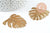 Pendentif feuille laiton,fourniture bijou,breloque laiton brut,bijou laiton,feuille monstera 45mm, x1 (G0917)