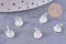 Pendentif fraise argent massif 925 8mm, x1 (G10702)