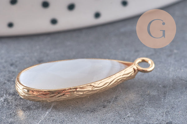 Pendentif goutte agate grise,pendentif bijoux, pendentif agate,pendentif pierre, agate naturelle,agate grise,26mm G5175