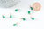 Pendentif goutte aventurine verte,pendentif bijoux, pendentif pierre,aventurine naturelle,16mm, x1 G4437
