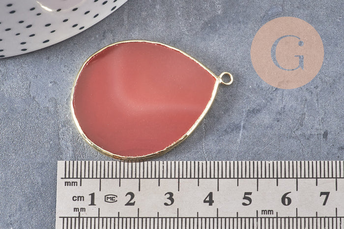 Pendentif goutte cornaline,Pendentif bijoux,pendentif pierre, pierre naturelle,41mm, x1 G1829