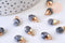 Pendentif goutte jaspe Picasso,pendentif bijoux,jaspe Picasso naturel,pendentif pierre naturelle,14mm, x2 (G5631)