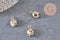 Pendentif goutte jaspe dalmatien,pendentif pierre, bijou pierre,pendentif pierre,jaspe naturel,pendentif jaspe,14mm,x 2-(G0151)