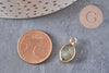 Pendentif goutte labradorite facettes,pendentif pierre,bijou pierre,labradorite naturel,17mm, x1 G3060