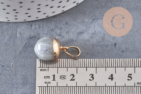 Pendentif goutte labradorite,creation bijou, Pendentif bijoux pierre naturelle labradorite ,17-19mm, x1 G3612