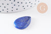 Pendentif goutte lapis lazulis naturelle 25.5mm, x1 (G10076)